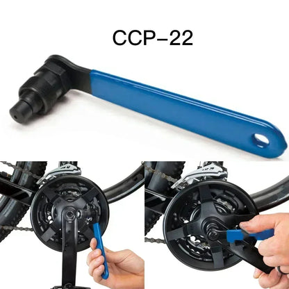 Bicycle disc brake pad correction wrench chain tool pedal wrench crank puller
