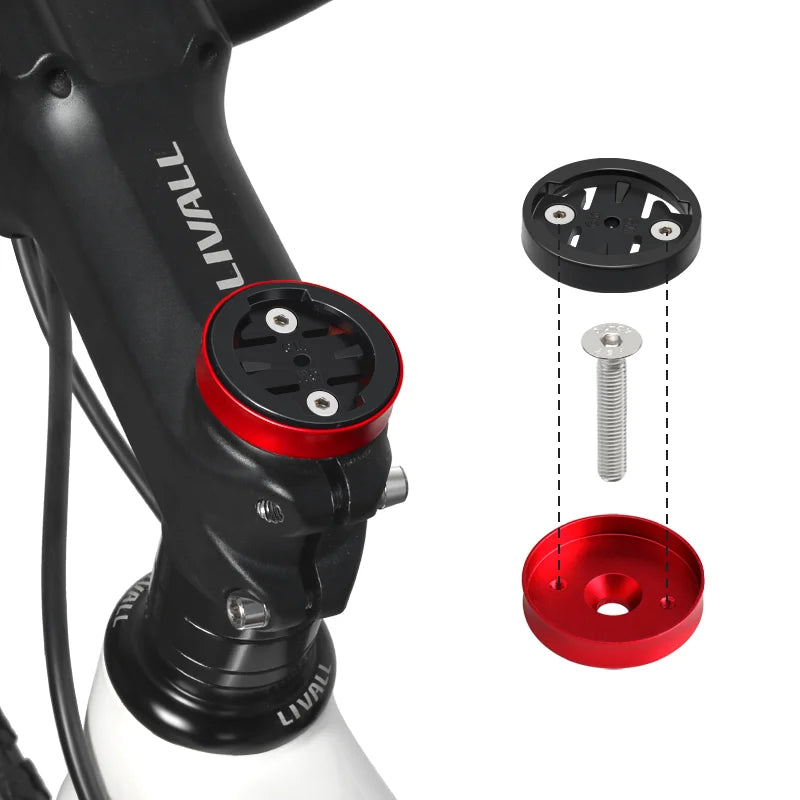 RIDERACE Bicycle Computer Holder For Garmin GPS Top Cap Mount Bracket