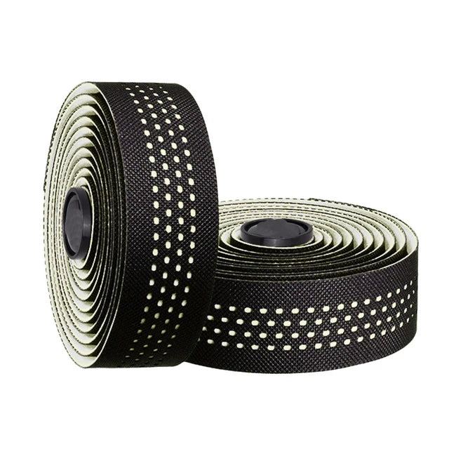 1pair Perforated Breathable Handlebar Tape Non-slip EVA/PU Soft Anti-Vibration