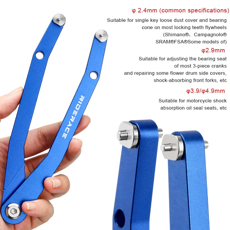 Bicycle Hub Bottom Bracket Freewheel Pin Wrench Bike Crank Arms Cap Pin Spanner Adjustable Tool For Sram Dub Fsa Bolt Cap