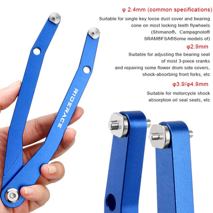Bicycle Hub Bottom Bracket Freewheel Pin Wrench Bike Crank Arms Cap Pin Spanner Adjustable Tool For Sram Dub Fsa Bolt Cap