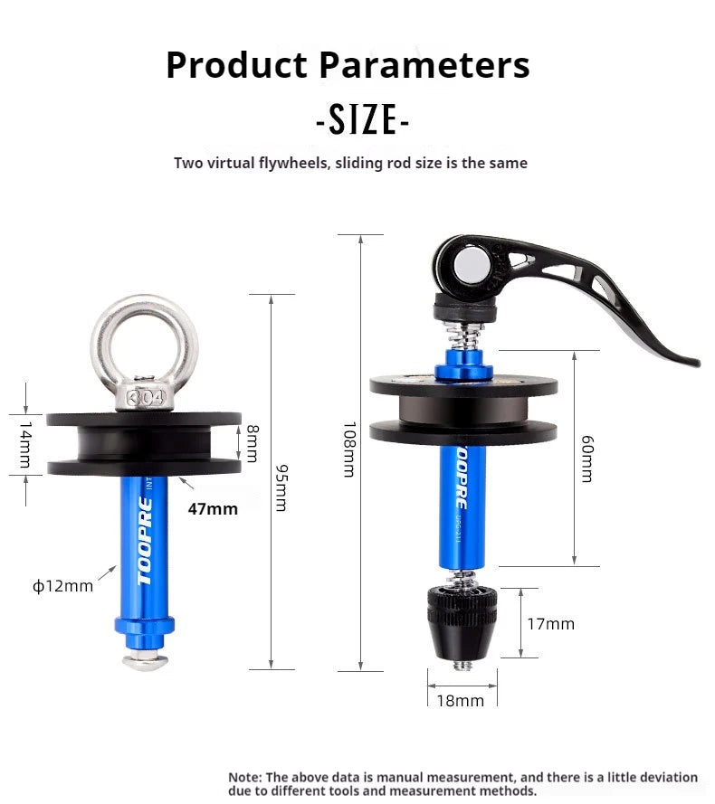 TOOPRE Chain Holder Virtual Flywheel Bicycle Mountain Road Washing Chain Chain Holder Tensioner Tool