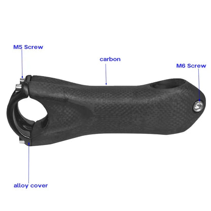 Ultra Light Carbon Stem ±10 Degrees  80-130mm Bicycle bar 31.8mm fork  28.6mm
