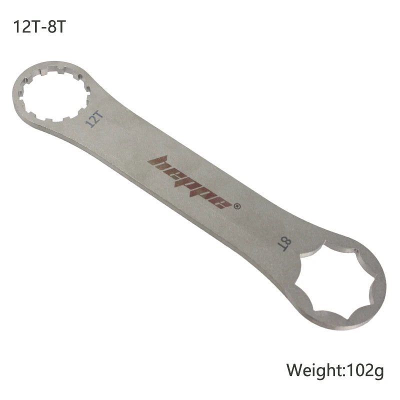 HEPPE Bike Fork Shoulder Wrench Bicycle Front Fork Repair Tool Fork Cap Spanner 8-12T/24/26/27/28/30/32mm for XCR XCT XCM ST RST
