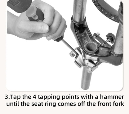 SUPER B Bicycle Repair Tools Crown Race Remover for 1", 1-1/8", 1-1/4" and 1-1/2" Fork with Replaceable Blades Design