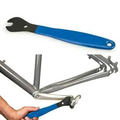 Bicycle disc brake pad correction wrench chain tool pedal wrench crank puller