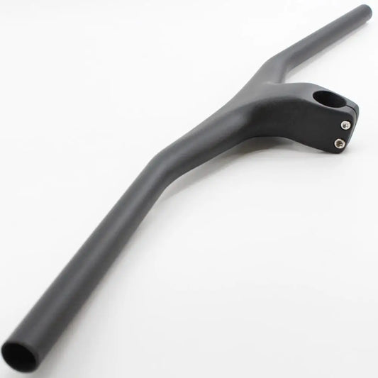 New Mountain Bike 3K Full Carbon Fibre Handlebar Carbon Bicycle handlebar and stem integrated carbon MTB bar -17 degrees angle