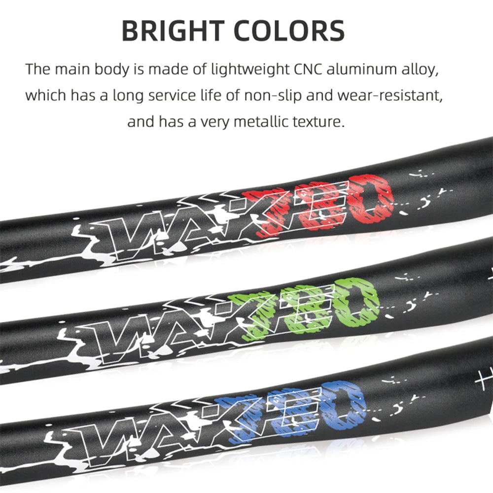 Mountain Bike Handlebars 31.8MM Diameter High-Rise Handlebar with Matte Surface 720MM 780MM Length Aluminum