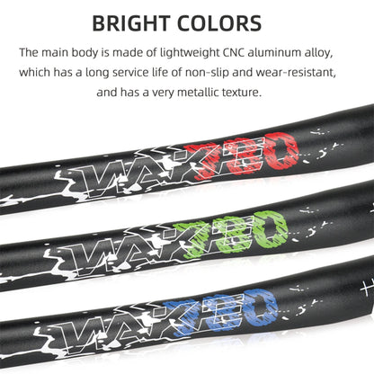 Mountain Bike Handlebars 31.8MM Diameter High-Rise Handlebar with Matte Surface 720MM 780MM Length Aluminum