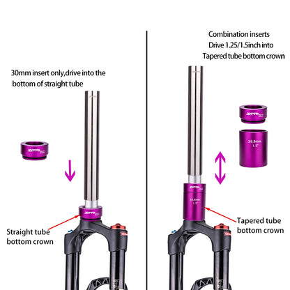 ZTTO Bicycle Headset Press Fit Install And Remove Tool Semi Integrated Steering Box Fork Crown Spacer Washer Installer Driver