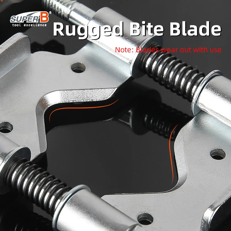 SUPER B Bicycle Repair Tools Crown Race Remover for 1", 1-1/8", 1-1/4" and 1-1/2" Fork with Replaceable Blades Design