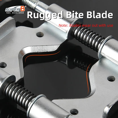 SUPER B Bicycle Repair Tools Crown Race Remover for 1", 1-1/8", 1-1/4" and 1-1/2" Fork with Replaceable Blades Design