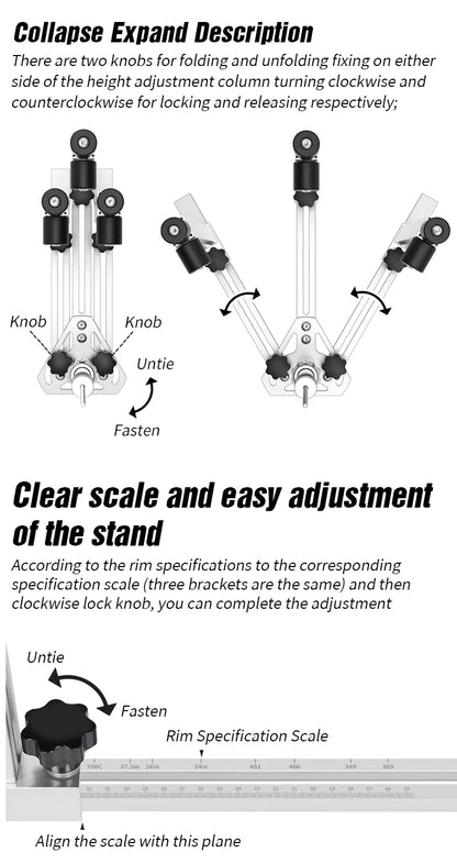 LEBYCLE Bicycle Wheel Lacing Stand