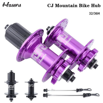 HASSNS  Hub 6-Pawl 72T QR 32H/36H 4-Sealed Bearings Disc Brake Freehub for 7-12 Speed Dirt Jump