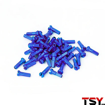 100Pcs 14G Colorful Spoke Nipples 14mm Alloy