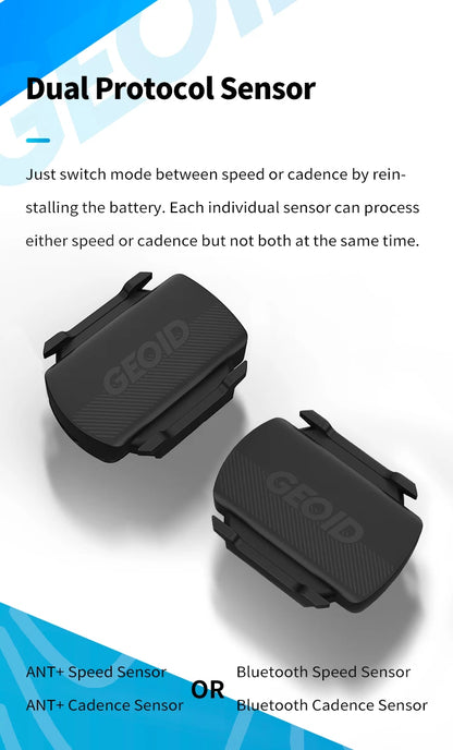 GEOID Bike Speed Cadence Sensor Ant Bluetooth for GPS Cycling Computer