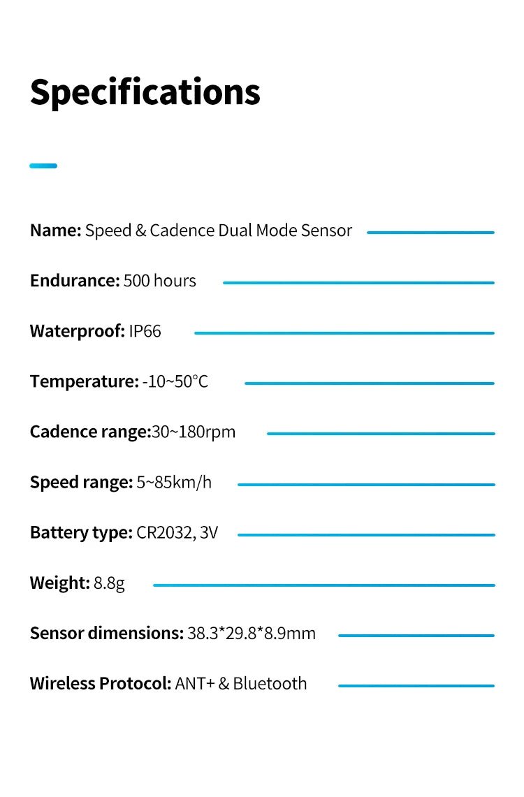 GEOID Bike Speed Cadence Sensor Ant Bluetooth for GPS Cycling Computer