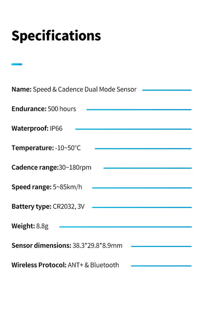 GEOID Bike Speed Cadence Sensor Ant Bluetooth for GPS Cycling Computer