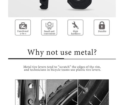 Convenient Bike Tire Lever Durable High Strength Nylon Road Bicycle Tire Breaker Fast Tire Lever Pry Bar Bike Repair Tool
