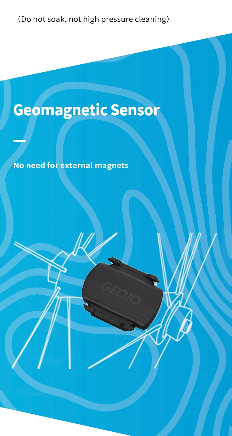 GEOID Bike Speed Cadence Sensor Ant Bluetooth for GPS Cycling Computer