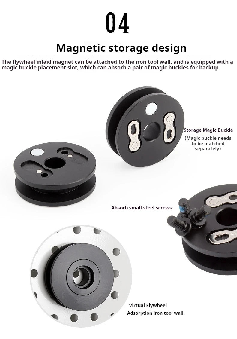 TOOPRE Chain Holder Virtual Flywheel Bicycle Mountain Road Washing Chain Chain Holder Tensioner Tool