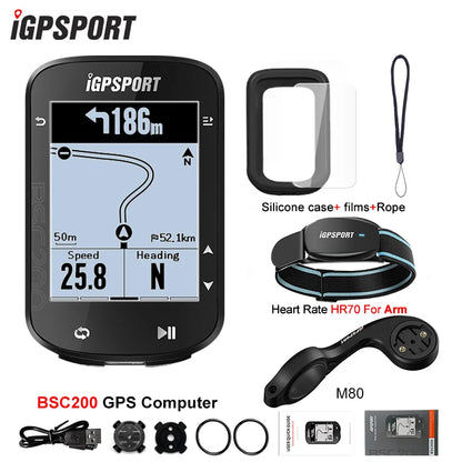 IGPSPORT BSC200 GPS Bicycle Computer Cycling Wireless Speedometer Route Navigation ANT+ Bluetooth 5.0 Accessories
