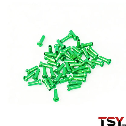 100Pcs 14G Colorful Spoke Nipples 14mm Alloy
