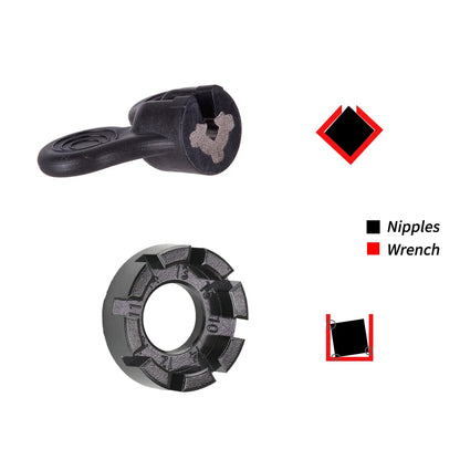 ZTTO Bicycle Spoke Wrench Nipple Tool 1.1/1.3/1.5/1.6mm Aero Spokes Holder Tool Straight Pull Flat Spokes 14G Nipples Spanner