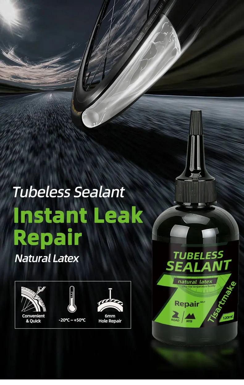 Tubeless Bike Tire Sealant Puncture Repair Fluid Latex Long Lasting Fast Sealing for MTB Road CX Gravel Bicycle Tires