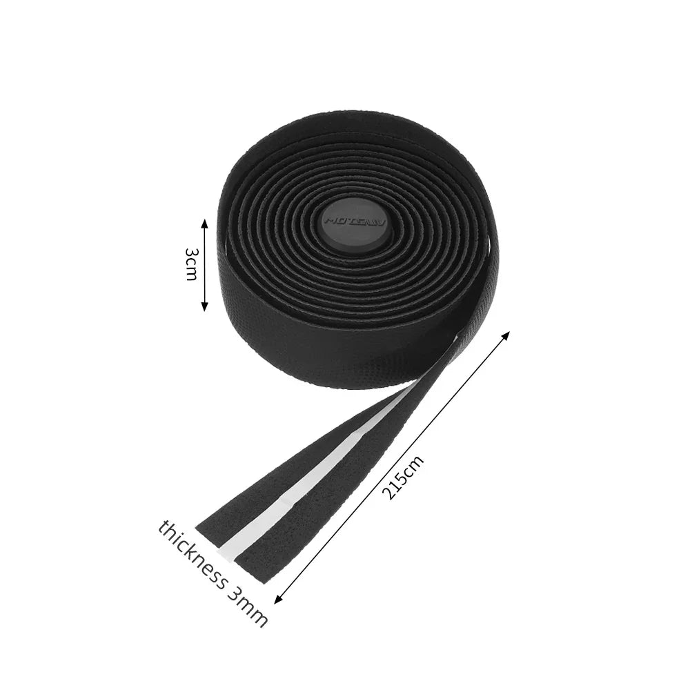 Road Bike Handlebar Tape Black Bar Tapes EVA/PU Soft Anti-Vibration Wrap Tape Durable Bar Bartape Anti-slip