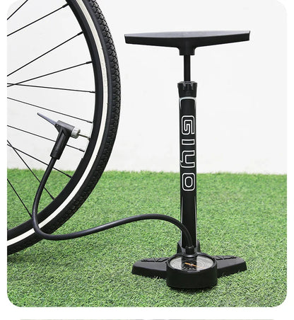 GIYO 160PSI Bicycle Floor Pump MTB Road Bike Manual Air Pump Balloon Presta Schrader Valve Tire Inflator With 3 Inch Guage
