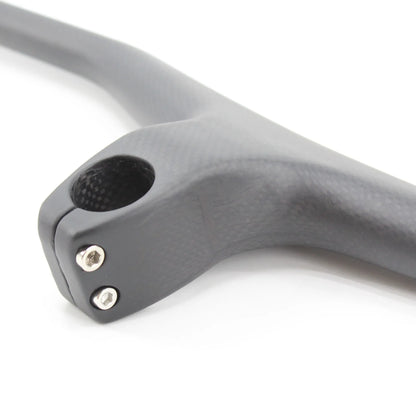 New Mountain Bike 3K Full Carbon Fibre Handlebar Carbon Bicycle handlebar and stem integrated carbon MTB bar -17 degrees angle
