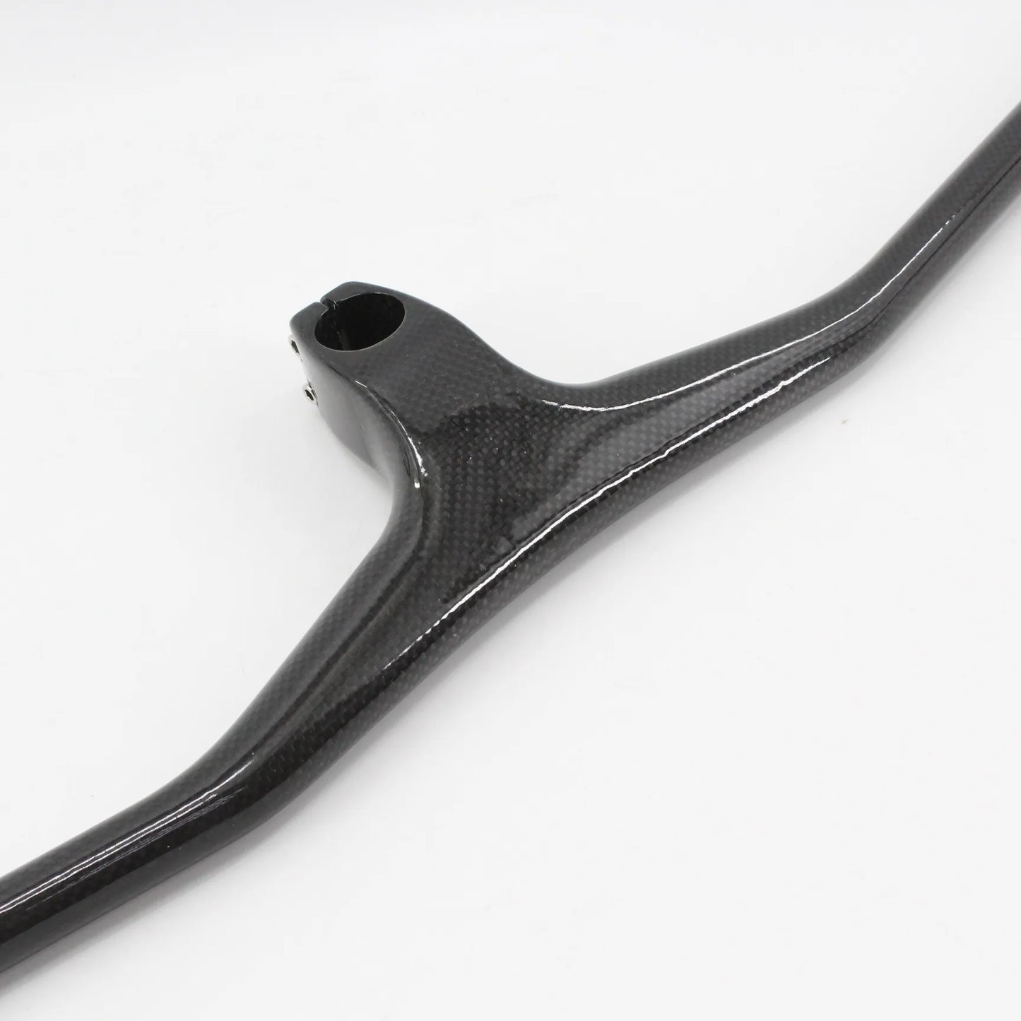 New Mountain Bike 3K Full Carbon Fibre Handlebar Carbon Bicycle handlebar and stem integrated carbon MTB bar -17 degrees angle