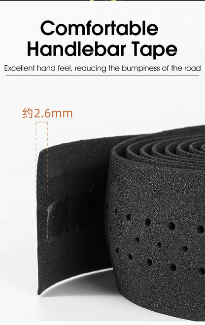 WEST BIKING Bicycle Handlebar Tape EVA High Elastic Bike Bar Tape Breathable Shock Absorption Tapes MTB Road Bike Accessories