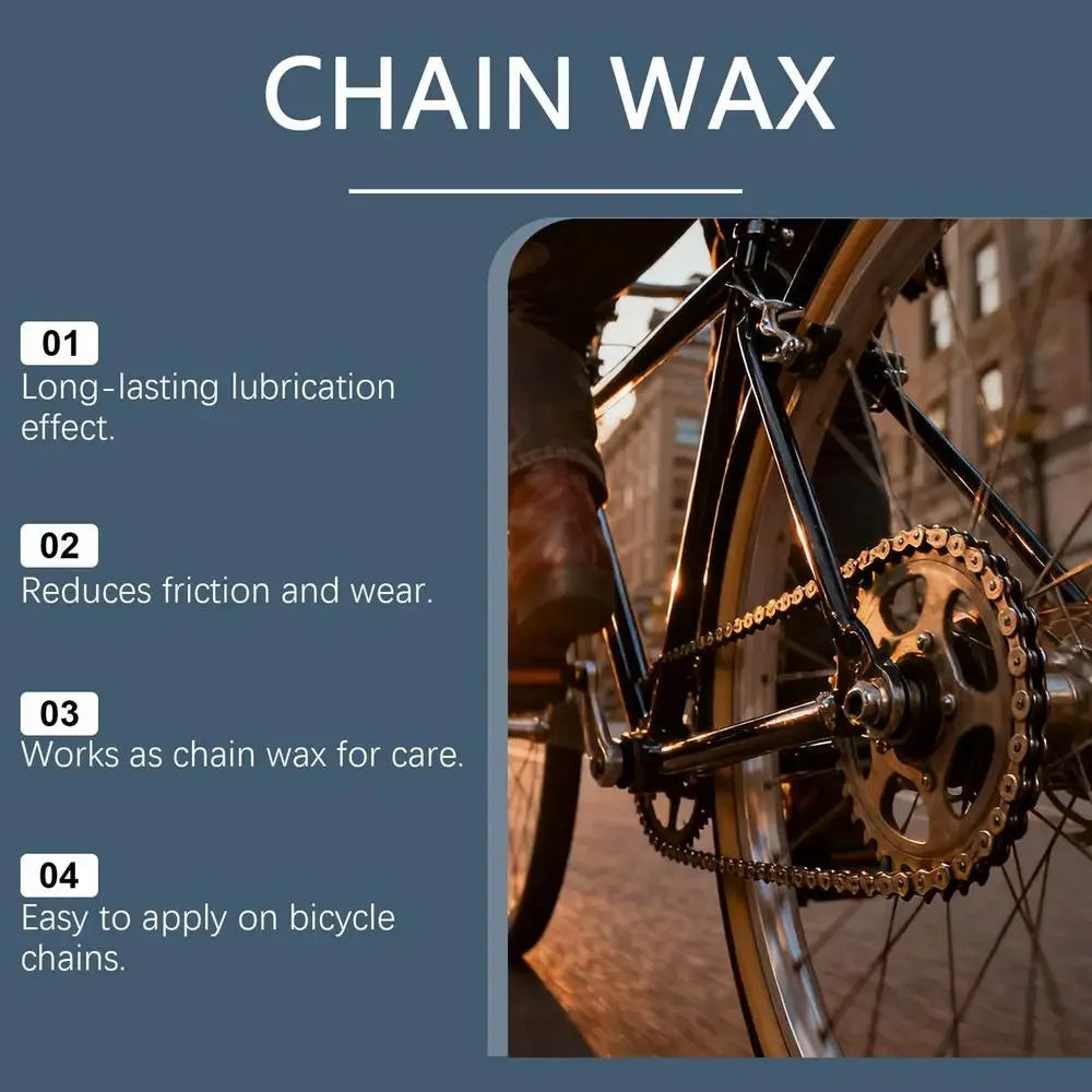 120ml Wax Based Bike Chain Lube MTB Motorcycle Lubricant for Dry/Wet Conditions Chain Cleaner Maintenance