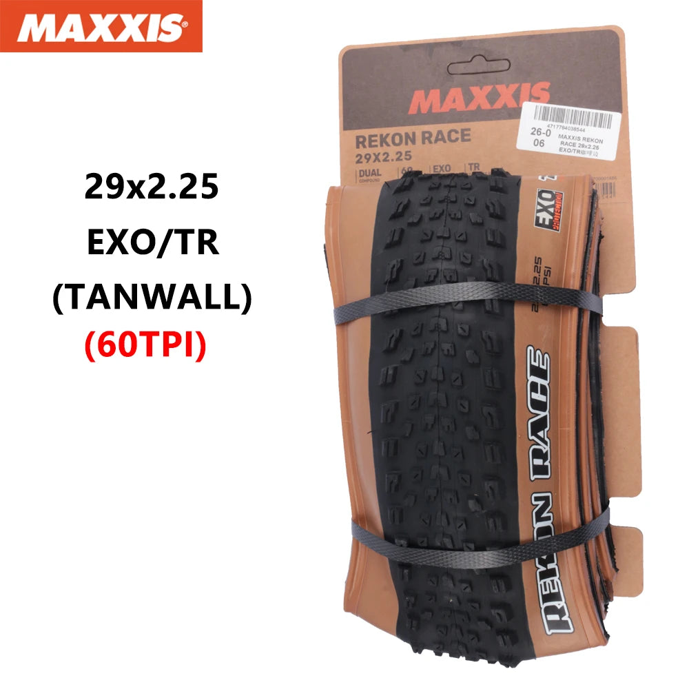 MAXXIS REKON RACE Original Mountain  Bicycle Tyre 29x2.25 29x2.35 29x2.4 Foldable Anti Puncture Tubeless XC Off-road Bike Tires