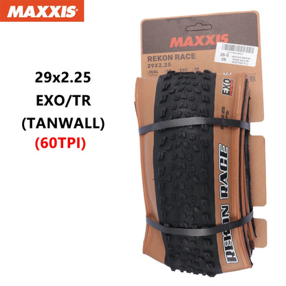 MAXXIS REKON RACE Original Mountain  Bicycle Tyre 29x2.25 29x2.35 29x2.4 Foldable Anti Puncture Tubeless XC Off-road Bike Tires