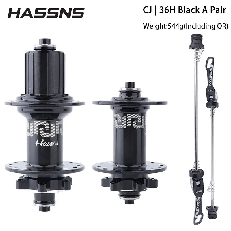HASSNS  Hub 6-Pawl 72T QR 32H/36H 4-Sealed Bearings Disc Brake Freehub for 7-12 Speed Dirt Jump