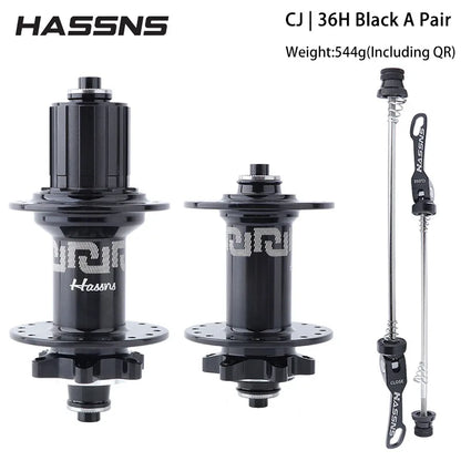 HASSNS  Hub 6-Pawl 72T QR 32H/36H 4-Sealed Bearings Disc Brake Freehub for 7-12 Speed Dirt Jump
