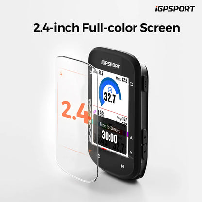 iGPSPORT BSC200S GPS Route Navigation Bike Computer Colorful Screen Wireless Speedometer Odometer Bluetooth Ant+