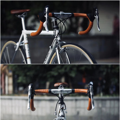 Road Bike Handlebar Tape Handmade Anti-Slip Shock Anti-Microfiber Leather Bar Bartape