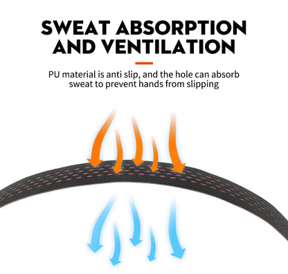 1pair Perforated Breathable Handlebar Tape Non-slip EVA/PU Soft Anti-Vibration