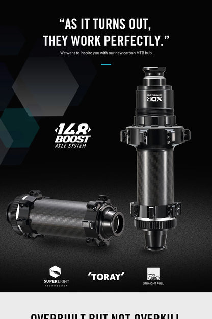 RYET MTB Carbon Hubs  6 Pawls 148MM 10/11/12 Speed Bicycle Hub HG MS XD