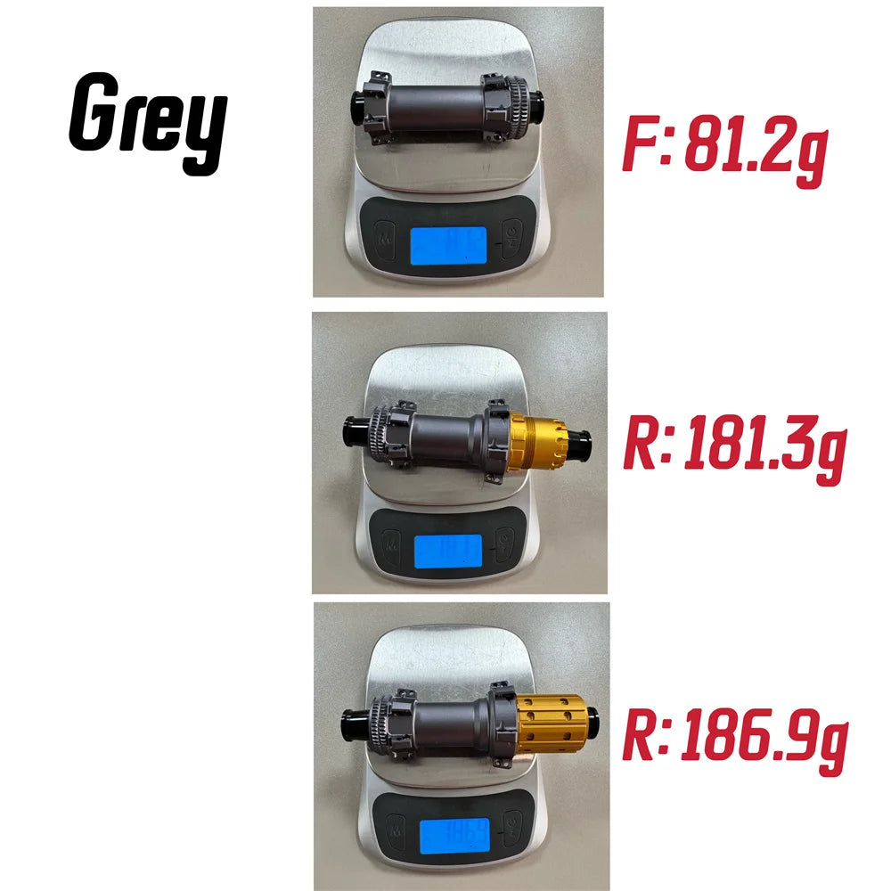 Black Grey ROAD 2024 Latest Ultra Light Road HUB, Star Ratchet 36T Bicycle Lock Brake Direct Pull HUB 24 Holes, 100-142XDR/HG