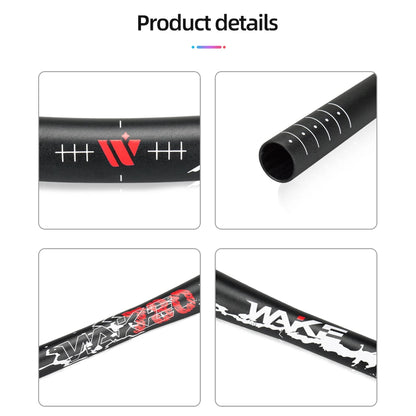 Mountain Bike Handlebars 31.8MM Diameter High-Rise Handlebar with Matte Surface 720MM 780MM Length Aluminum