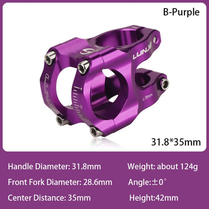 CNC MTB Stem 31.8 Ultralight Handlebar Stem 35mm Aluminum