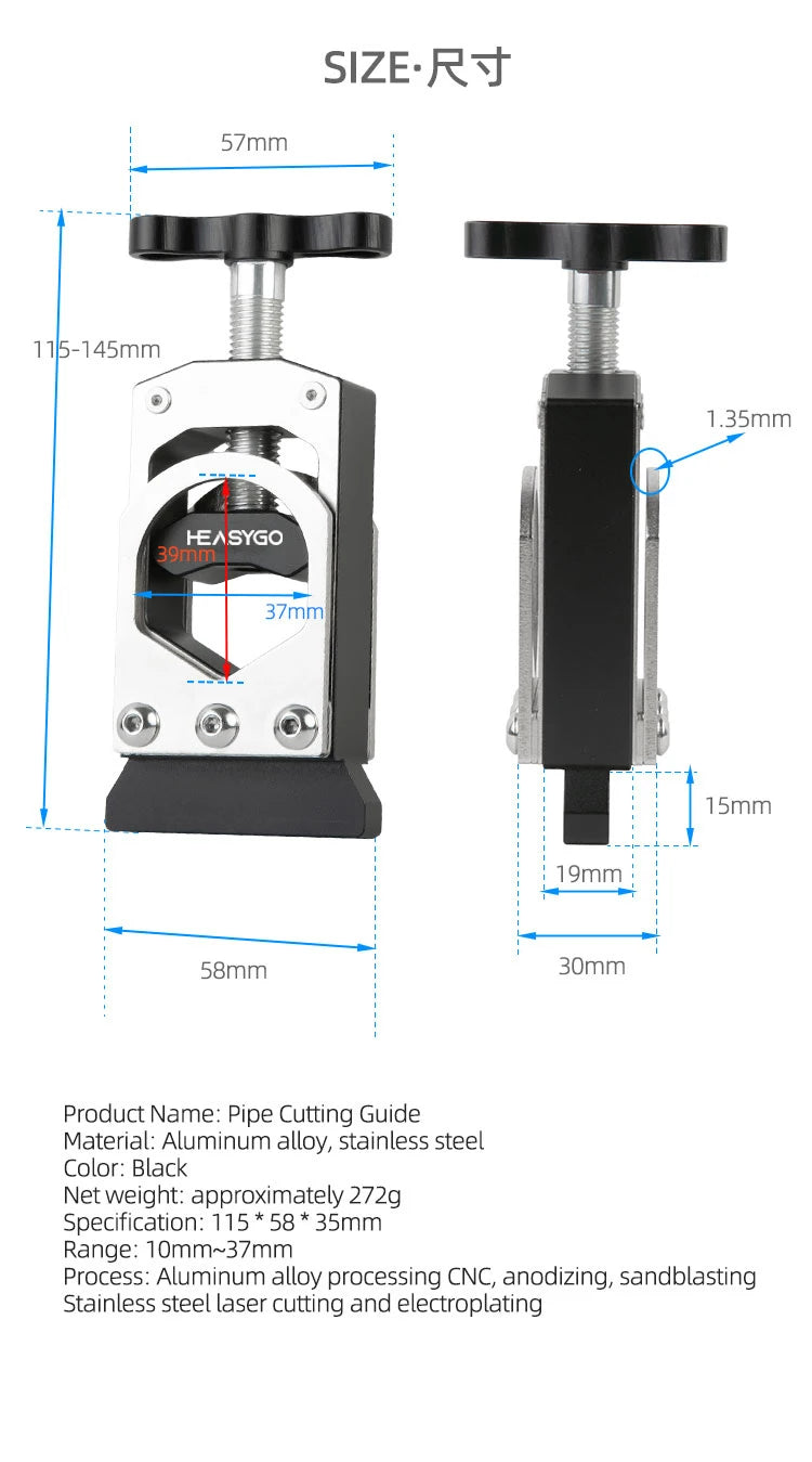 Bicycle Carbon Fiber Steerer Tube Cutter Fork Cutting Tool Handlebar Cutter For 22.2 /28.6mm Carbonfibre Seatpost Handlebar tool