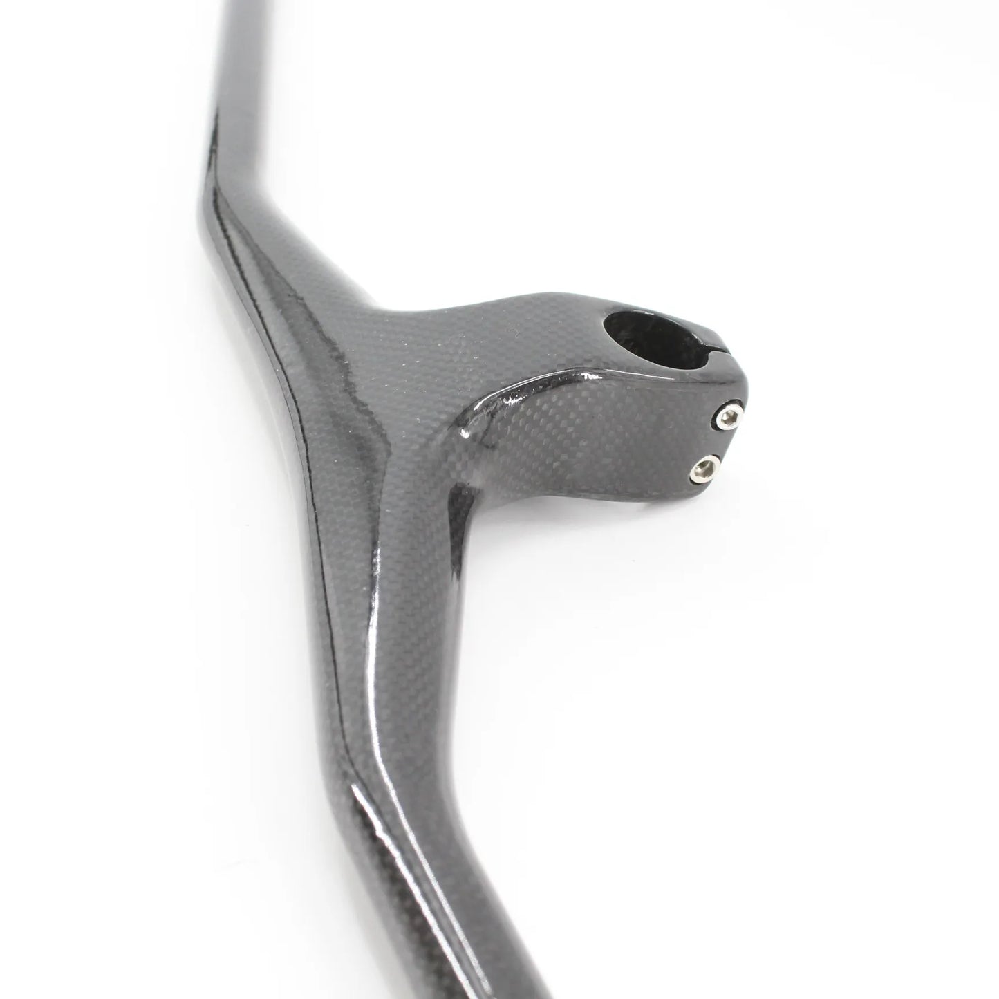 New Mountain Bike 3K Full Carbon Fibre Handlebar Carbon Bicycle handlebar and stem integrated carbon MTB bar -17 degrees angle
