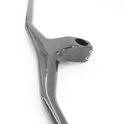 New Mountain Bike 3K Full Carbon Fibre Handlebar Carbon Bicycle handlebar and stem integrated carbon MTB bar -17 degrees angle