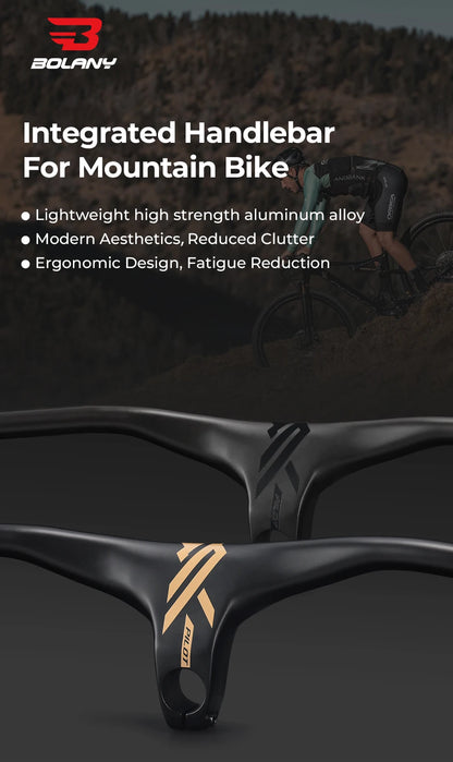 BOLANY Integrated Handlebar 775x90mm Aluminum Alloy 28.6mm